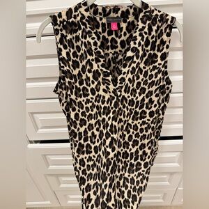 Vince Camuto Animal Print Sleeveless Blouse
